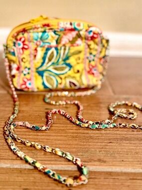 Vera Bradley Yellow Floral Crossbody Bag